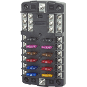 ST Blade Fuse Block - 12 Circuits with Negative Bus