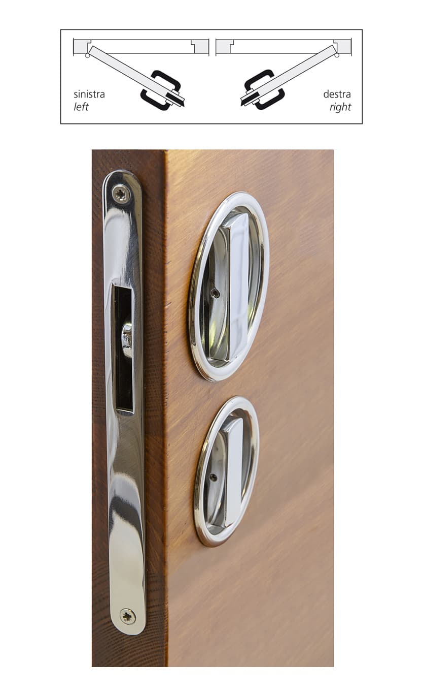 NAUTA FLUSH-SLIDING LOCKSET