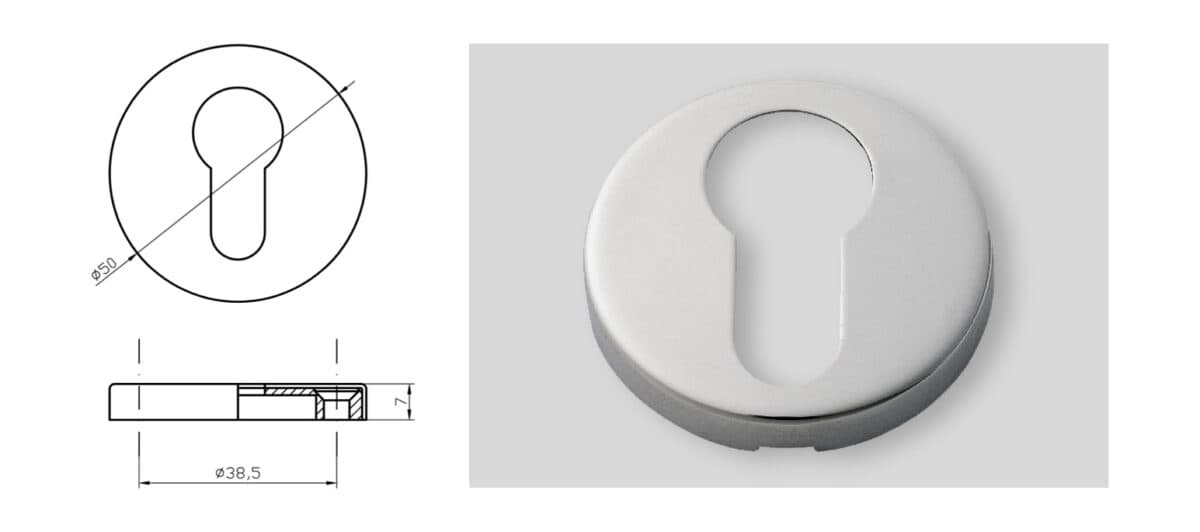 Rose for locking cylinder