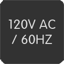 120V AC / 60 HZ