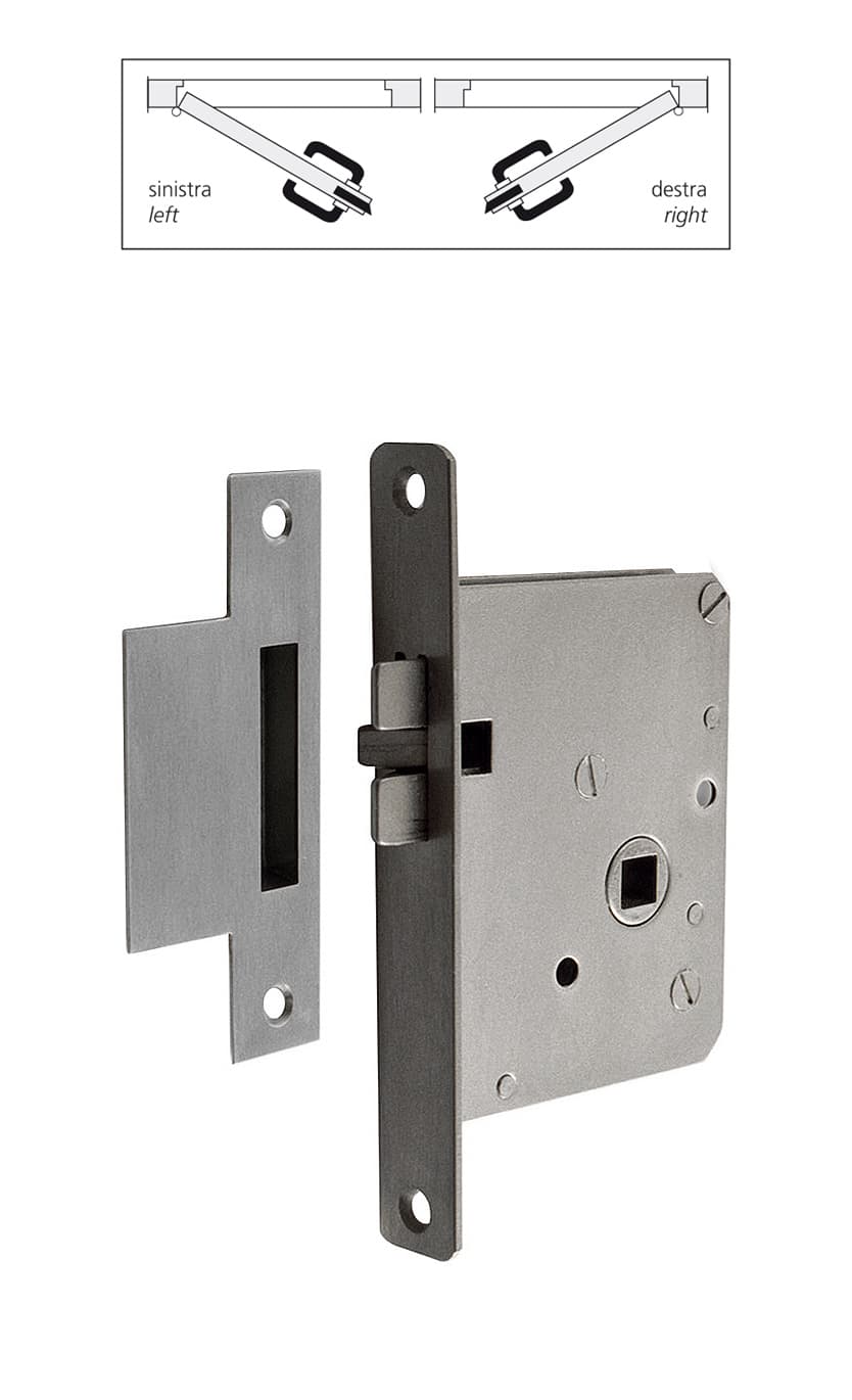 Lock with striking plate