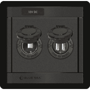 360 Panel - 12V DC Socket and Dual USB Charger