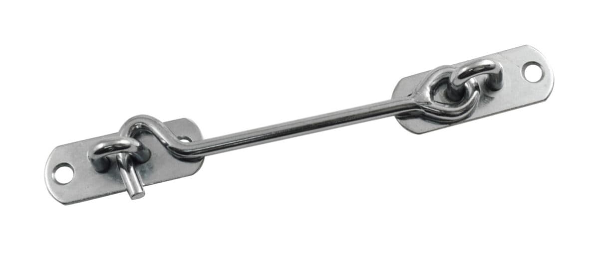 Galvanized steel door hook available in stainless steel on request