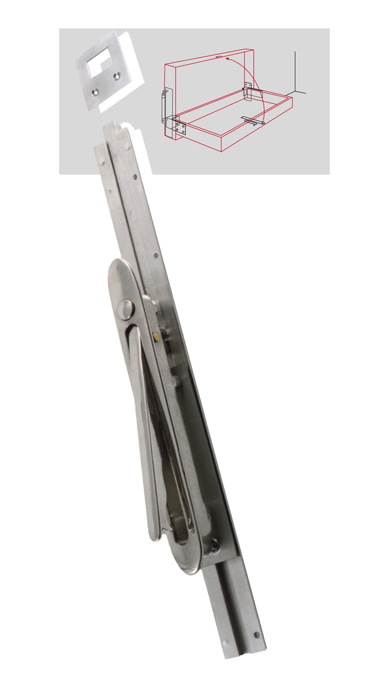 Lock with flush handle and push button