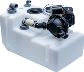 Waste water tank system 42lt, includes 24V pump & sensor