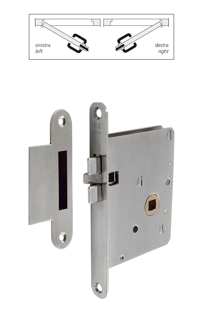Lock with striking plate