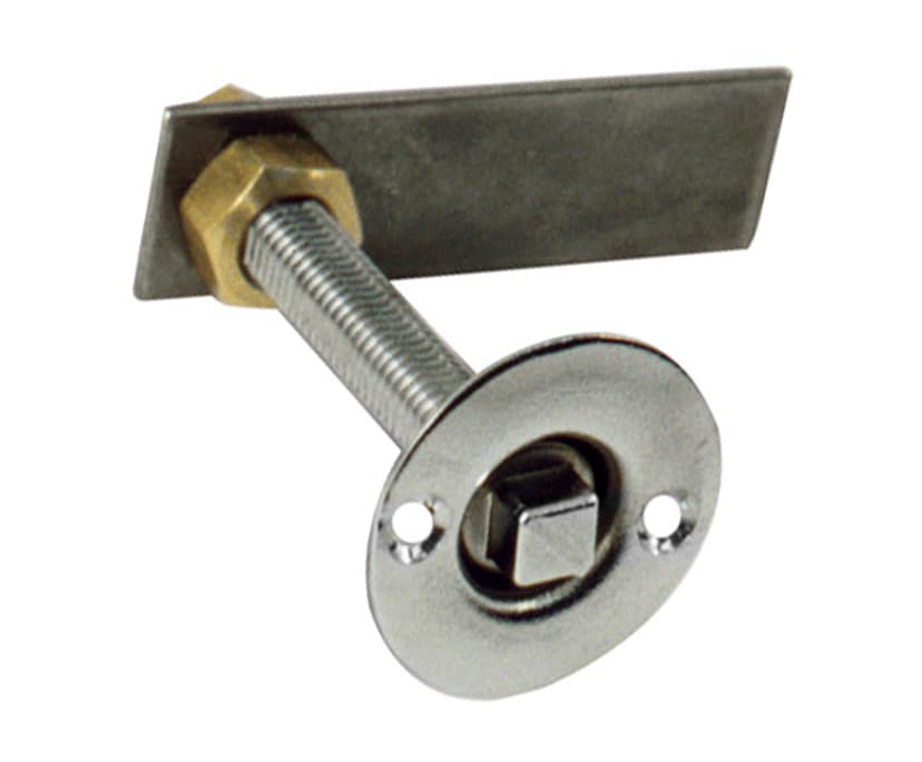 Lever with square for key