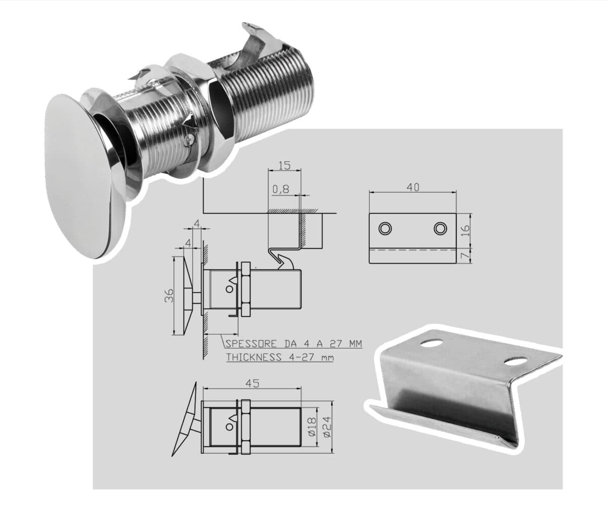 Soft Close Flush Lock