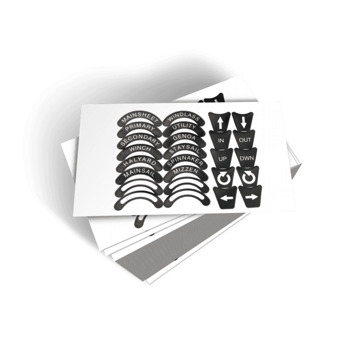 Control Functions 'Up' and 'Down' Decal Sheet