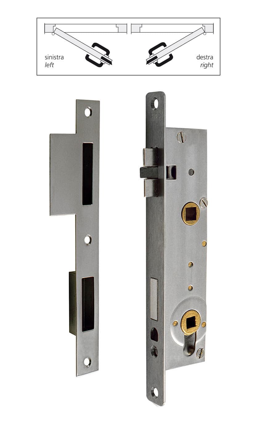 Lock with striking plate