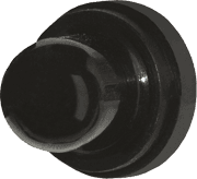 Push Button Reset Only Circuit Breaker Boot - Black