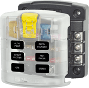 ST Blade Fuse Block - 6 Circuits with Cover