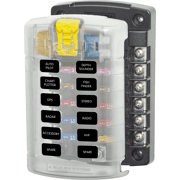 ST Blade Fuse Block - 12 Circuits with Cover