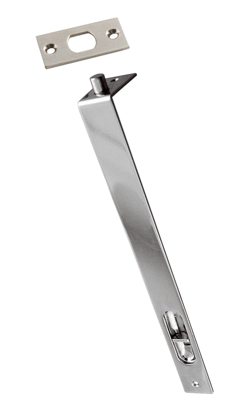 Flat flush bolt
