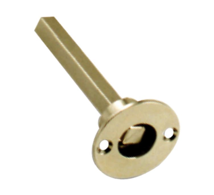 Spindle with square for key