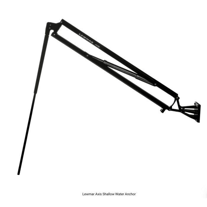Lewmar Axis Shallow Water Anchor 8' 12V – BLACK