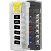 ST Blade Fuse Block - 6 Independent Circuits with Cover