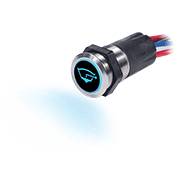 15A Push Button Backlit Switch OFF-ON