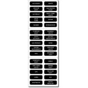 Basic DC Panel Label Set - 30 Labels