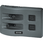 WeatherDeck® 12V DC Waterproof Switch Panel - 2 Position