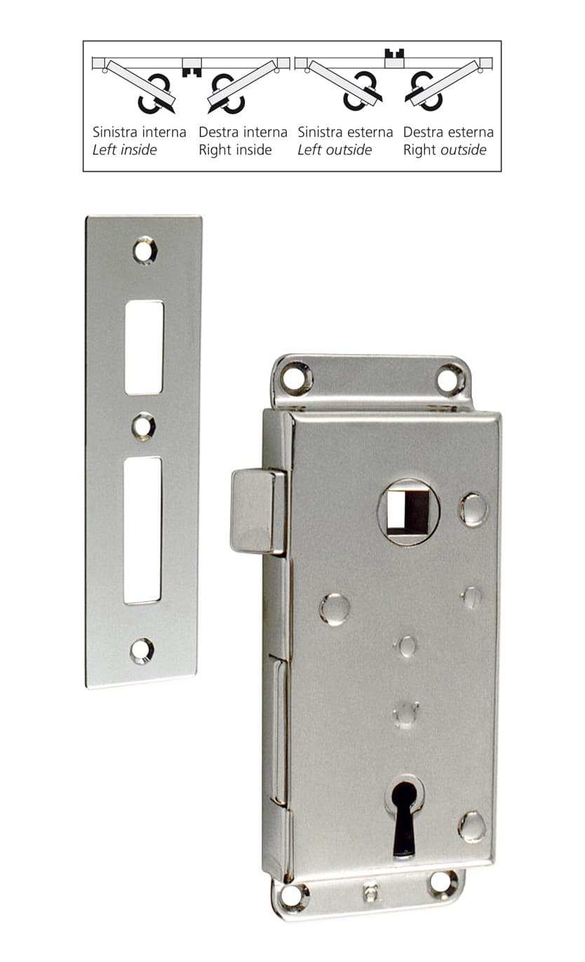 Lock with 2 keys and striker