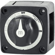 m-Series Mini Dual Circuit Battery Switch - Black