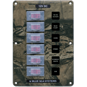 Water-Resistant Circuit Breaker Switch Panel - Camo, 6 Positions