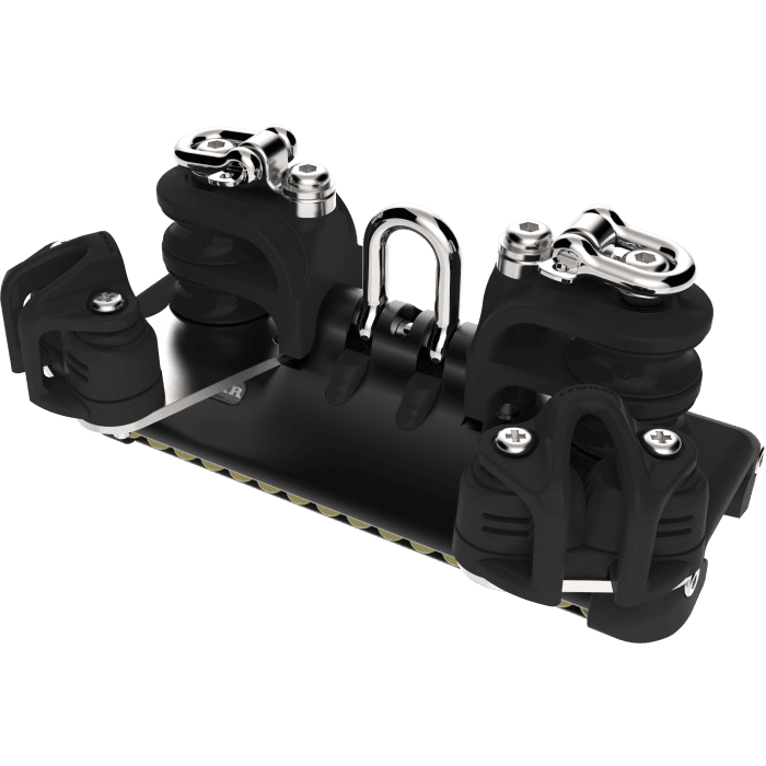 HTX TB Car With Shackle, Double Control Sheaves, Becket & Cleat