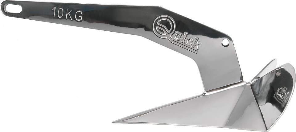 Plow-shaped arm anchors