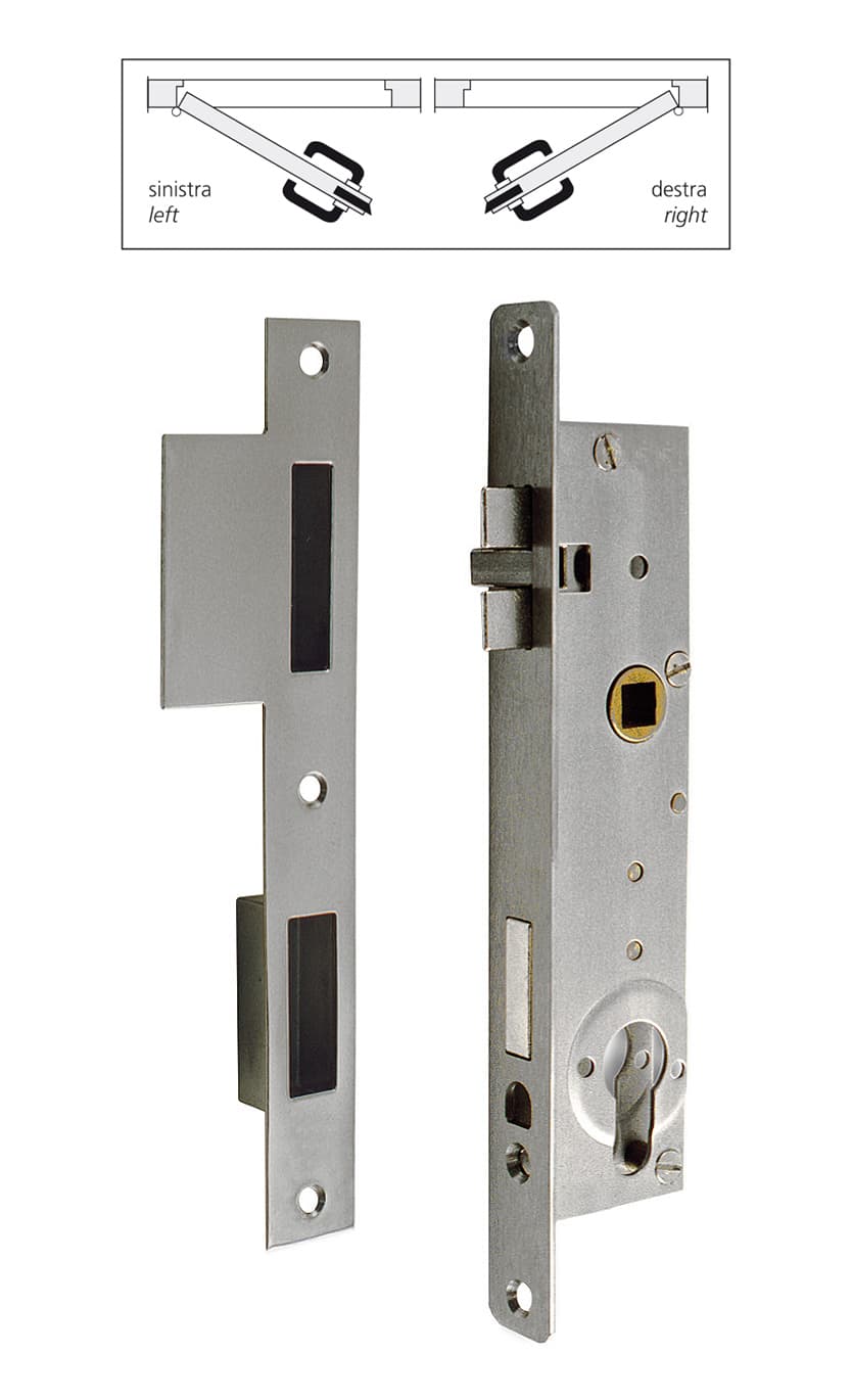 Lock with striking plate