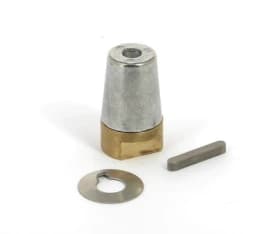 Set : Zinc anode, shaft nut, key and tab washer for VETUS Ø 30 mm propeller shafts