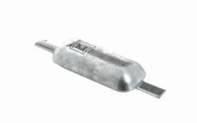 Weld-on hull anode, aluminium, 1,45 kg