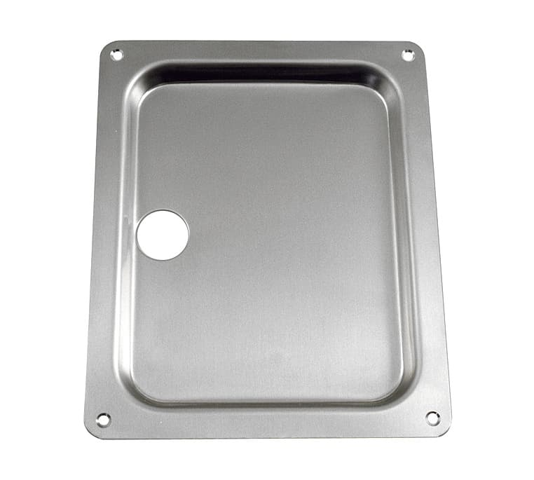 Flush escutcheon, stainless steel