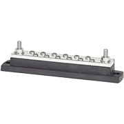 MaxiBus 250A BusBar - Two 5/16"-18 Studs and Twelve #10-24 Screws