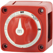 m-Series Mini Dual Circuit Battery Switch - Red