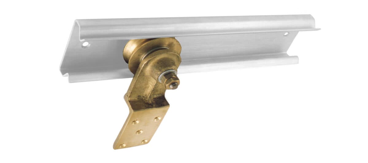 Brass wheel pulley