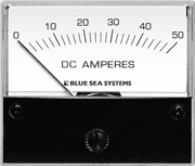 DC Analog Ammeter - 0 to 50A with Shunt