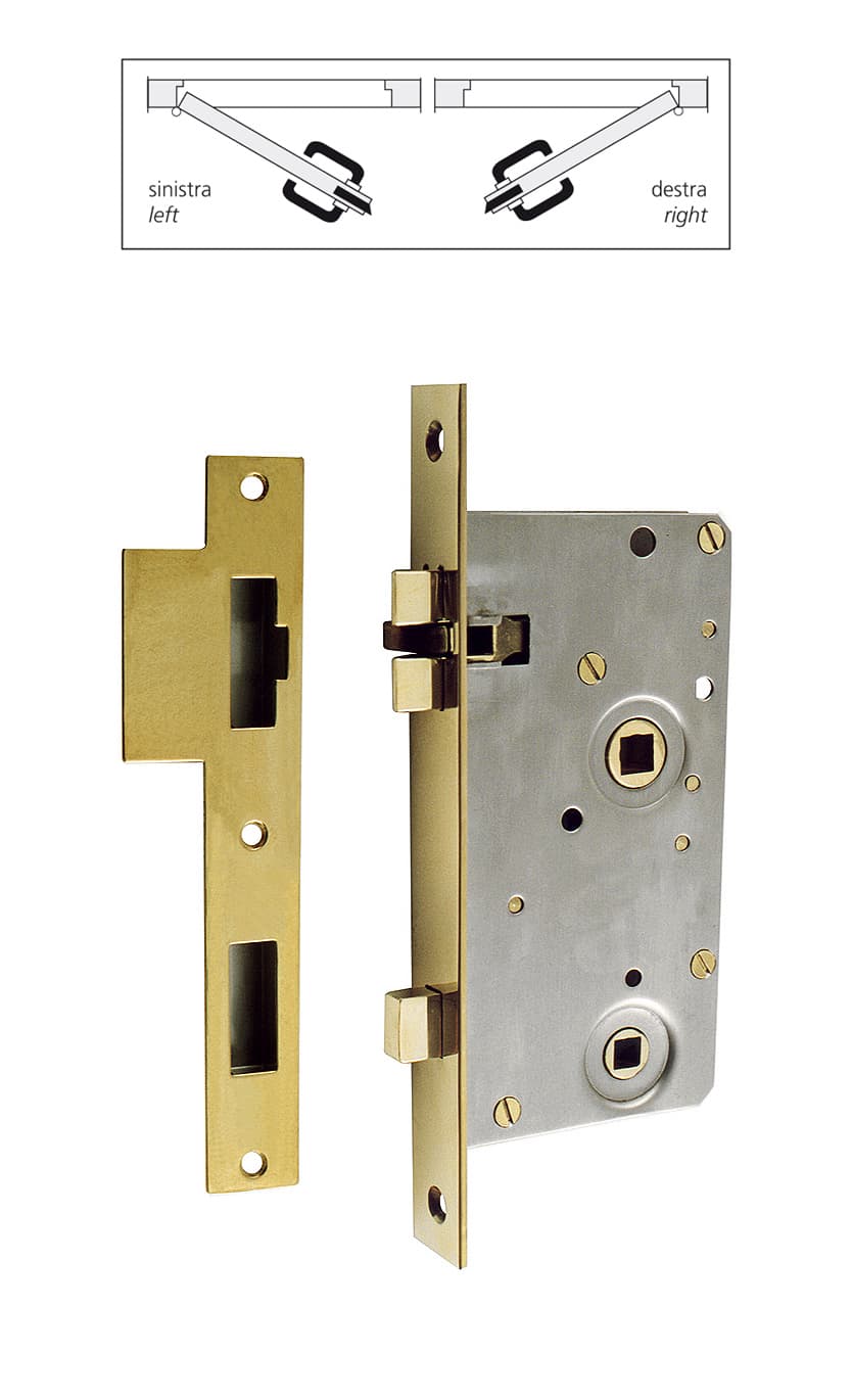 Lock with striking plate