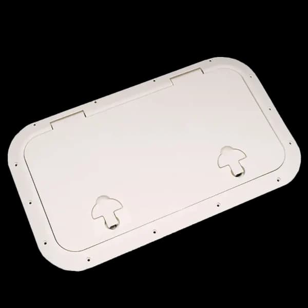 Bomar Gray Series 10″ x 30″ Rectangle Molded Inspection Hatch - Color: Stark White