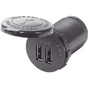 12/24V DC Dual USB Charger 4.8A with Intelligent Device Recognition