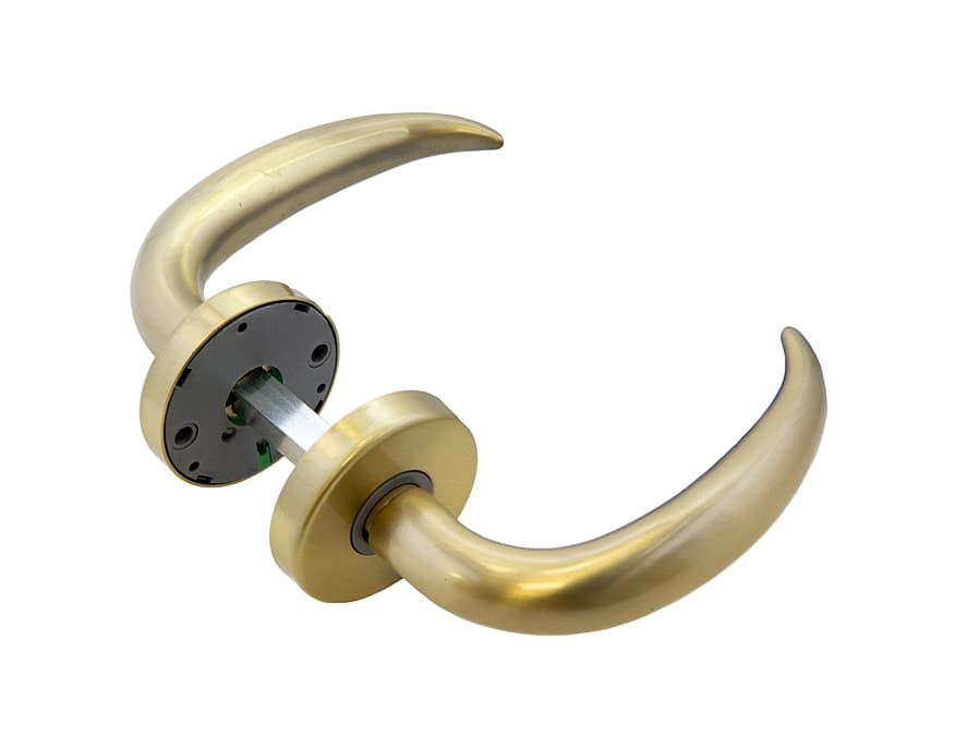 HORN HANDLES WITH SPRING LOADED ROSES