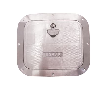 Bomar Commercial Grade Series 11″ x 12 7/8″ Rectangle Cast Aluminum Inspection Hatch