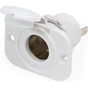 12 Volt Dash Socket - White
