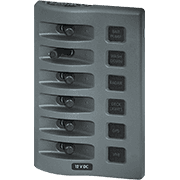 WeatherDeck® 12V DC Waterproof Switch Panel - 6 Position