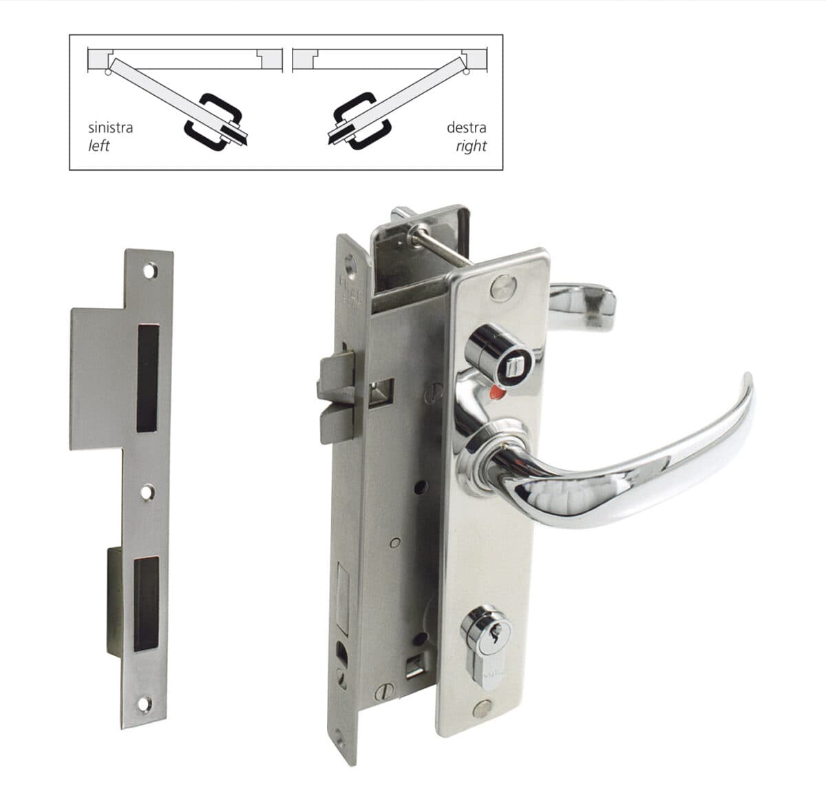 Cylinder lockset with 3 keys and dead bolt