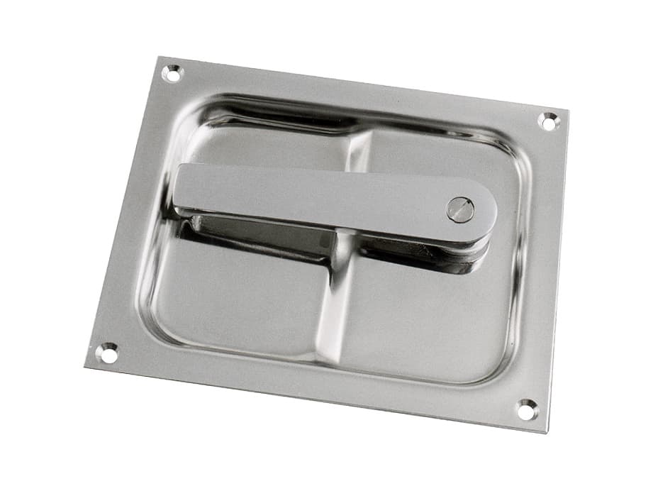 Flush handle with plate st. st.