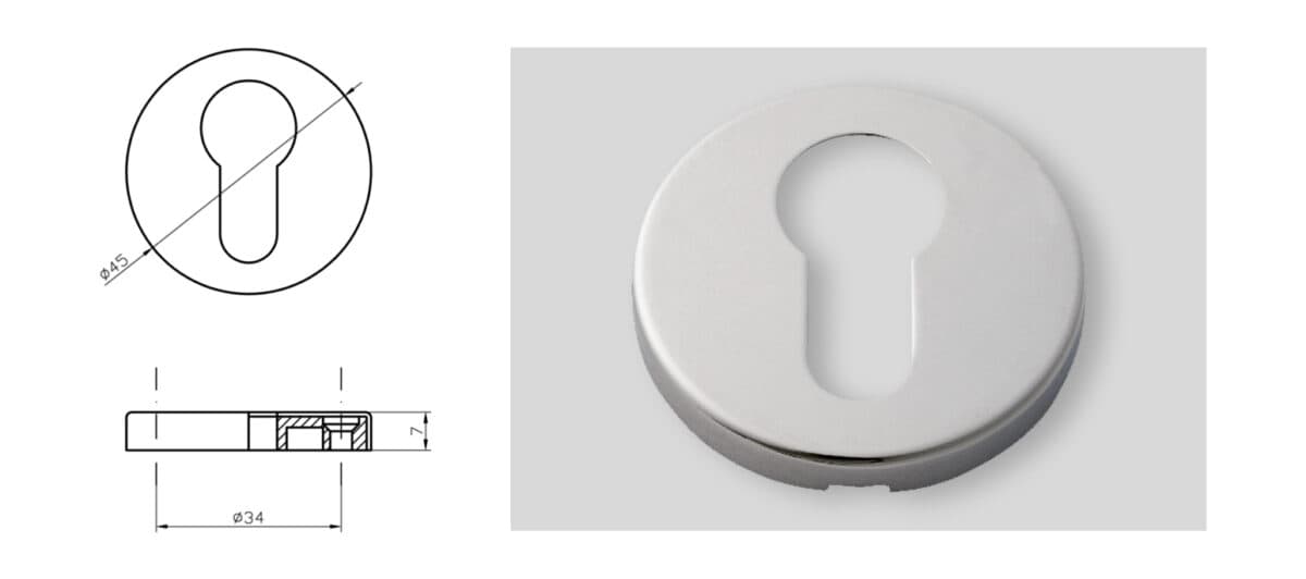 Rose for locking cylinder