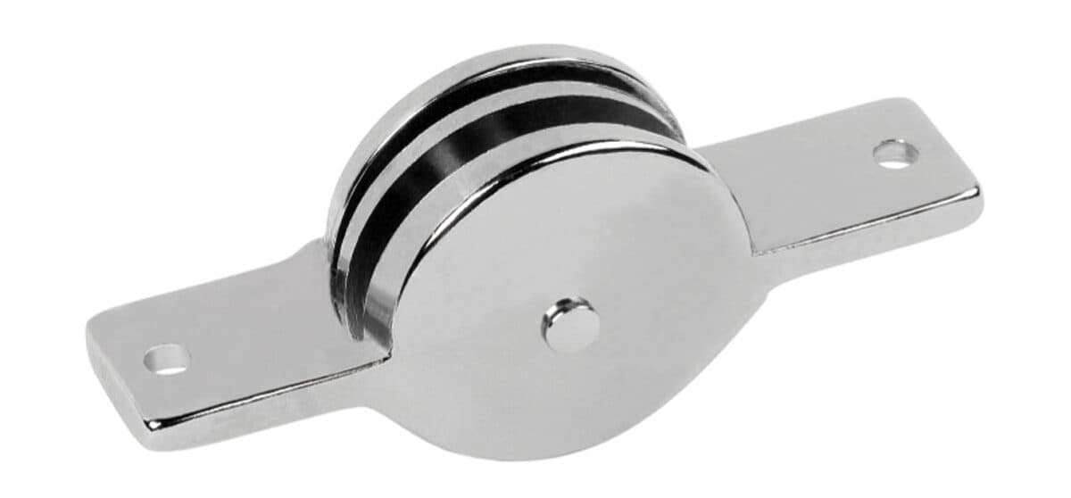 Brass nickel plated wheel pulley