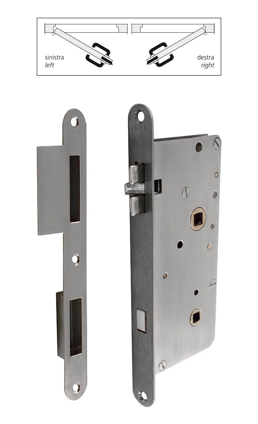 Lock with striking plate