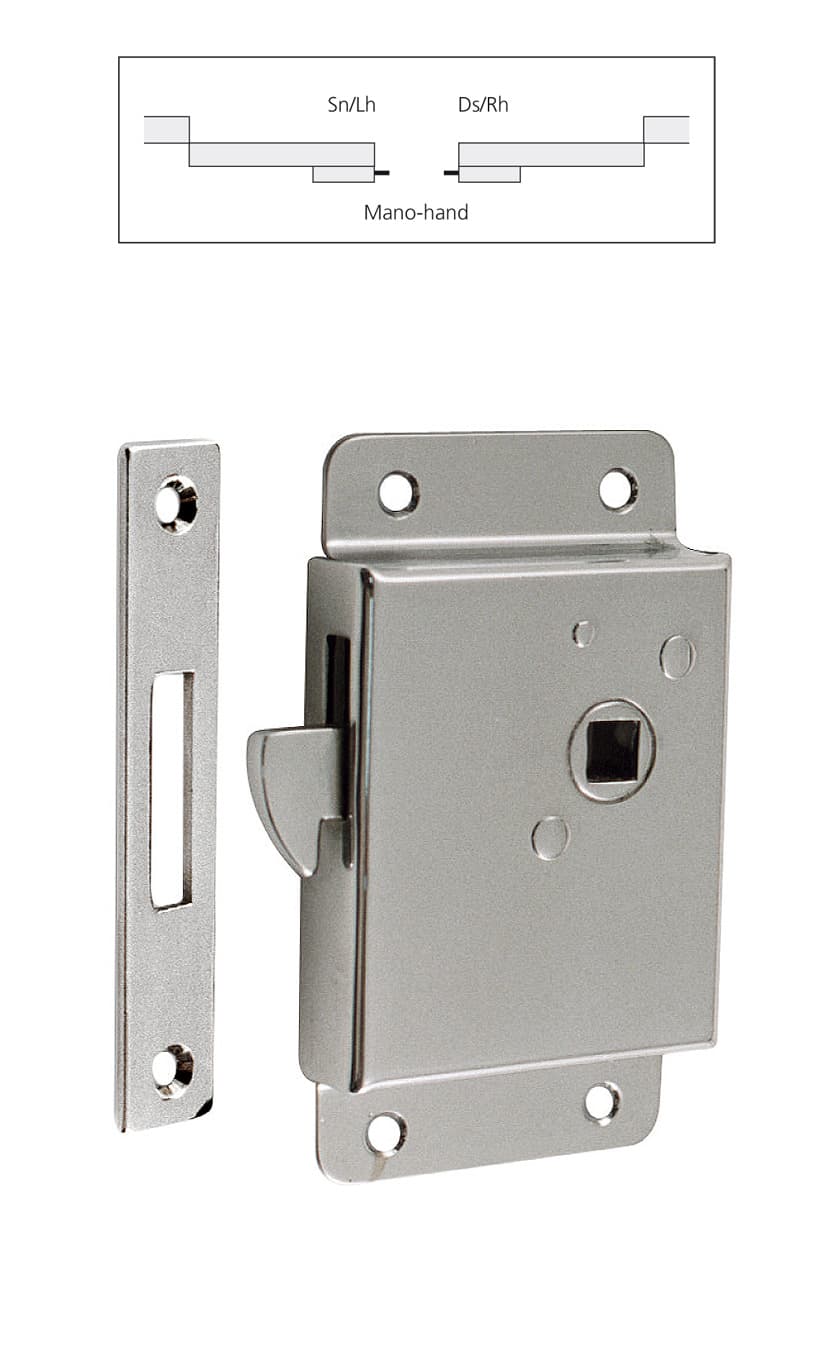 Lock with striking plate